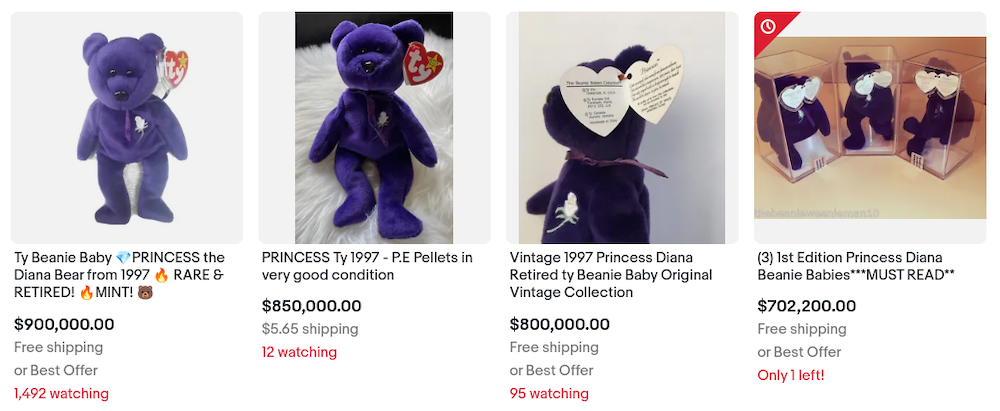 Beanie Baby Auction