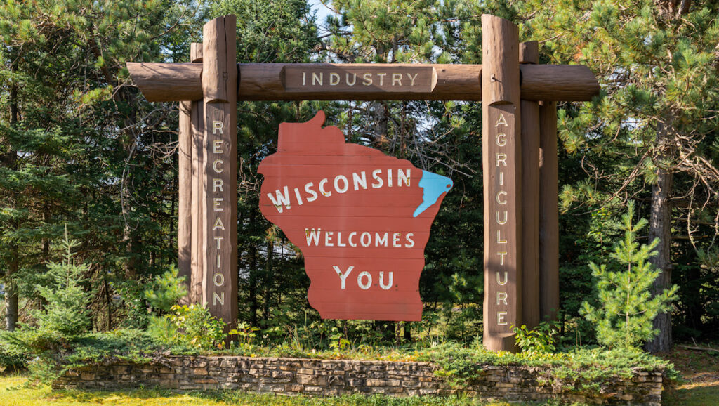 Wisconsin Welcome Sign